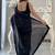 Black embellished sequinned  georgette designer saree