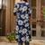 women floral printed pleated  cotton kurta with trousers & with dupatta