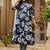 women floral printed pleated  cotton kurta with trousers & with dupatta