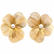 Anti-tarnish filigree petal design, statement studs, women's jewellery, lightweight metal, festive wear