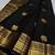 Black color art silk blend sarees with blouse