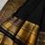 Black color art silk blend sarees with blouse