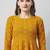 floral embroidered georgette anarkali kurta with trousers & dupatta