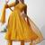 floral embroidered georgette anarkali kurta with trousers & dupatta