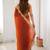 Orange embellished sequinned satin heavy work saree