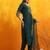 embroidered sequinned chanderi cotton straight kurta with trousers & dupatta