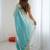 Blue embellished sequinned satin heavy work saree