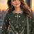 women ethnic motifs embroidered regular mirror work  cotton kurta with palazzos & with