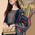 floral embroidered thread work chanderi cotton kurta with trousers & dupatta