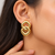 Anti-tarnish, ribbed texture, statement studs, bold knot design, women's jewellery