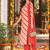 printed v-neck sequinned chanderi cotton kurta with trousers & dupatta