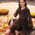 women ethnic motifs printed regular  cotton kurta with trousers & with dupatta
