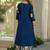 women floral printed regular mirror work  cotton kurta with palazzos & with dupatta