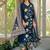 women floral printed regular mirror work  cotton kurta with palazzos & with dupatta