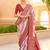 Off white ethnic motifs zari silk blend banarasi saree