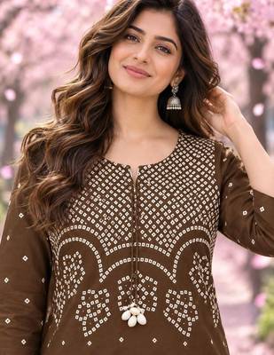 women ethnic motifs printed regular 3