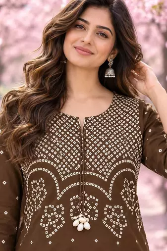 women ethnic motifs printed regular