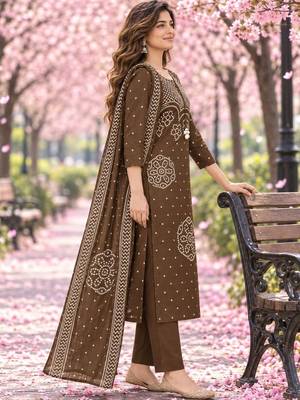 women ethnic motifs printed regular 4