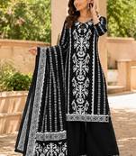 women ethnic motifs printed regular  cotton kurta with palazzos & with dupatta