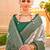 Off white woven design zari silk blend designer banarasi saree