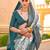 Off white woven design zari silk blend banarasi saree