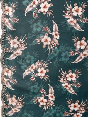women floral embroidered regular thread work kurta with trousers & with dupatta 2