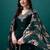 women floral embroidered regular thread work kurta with trousers & with dupatta