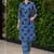 women ethnic motifs printed regular  cotton kurta with trousers