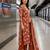 women floral printed thread work  silk kurta with trousers & with dupatta