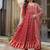 women ethnic motifs printed empire  cotton kurta with trousers & with dupatta
