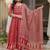 women ethnic motifs printed empire  cotton kurta with trousers & with dupatta