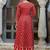 women ethnic motifs printed empire  cotton kurta with trousers & with dupatta