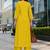 women ethnic motifs embroidered regular thread work  cotton kurta with palazzos