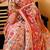 Pink floral silk cotton saree