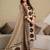 women printed mirror work  cotton kurta with trousers & with dupatta