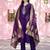 embroidered regular chanderi cotton kurta with trousers & dupatta
