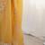 Mustard floral embroidered tissue saree