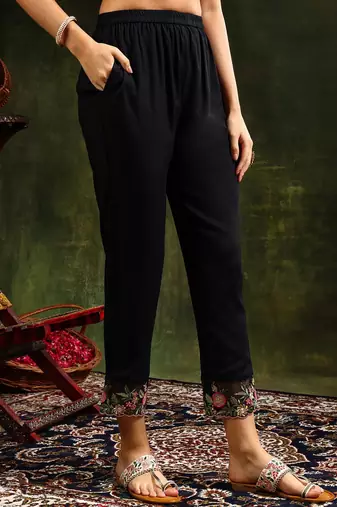 floral embroidered v neck organza kurta with trousers and dupatta