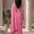 Pink zari  cotton designer khadi saree