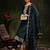 women ethnic motifs embroidered regular kurta with trousers & with dupatta