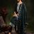 women ethnic motifs embroidered regular kurta with trousers & with dupatta