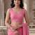 Pink zari  cotton designer khadi saree