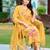 women floral embroidered regular thread work kurta with trousers & with dupatta