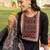 women ethnic motifs printed regular  cotton kurta with trousers & with dupatta