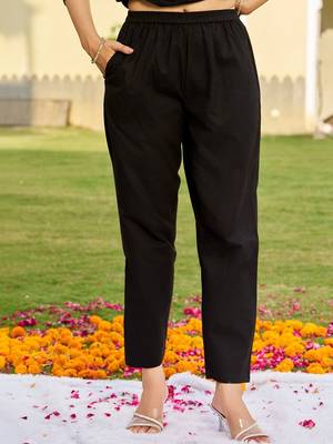 women ethnic motifs printed regular  cotton kurta with trousers & with dupatta 6