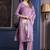 floral embroidered  cotton straight kurta with trousers & dupatta