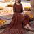 women ethnic motifs printed regular  cotton kurta with trousers & with dupatta