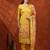 floral printed v-neck straight kurta with trousers & dupatta