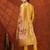 floral printed v-neck straight kurta with trousers & dupatta