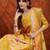floral printed v-neck straight kurta with trousers & dupatta